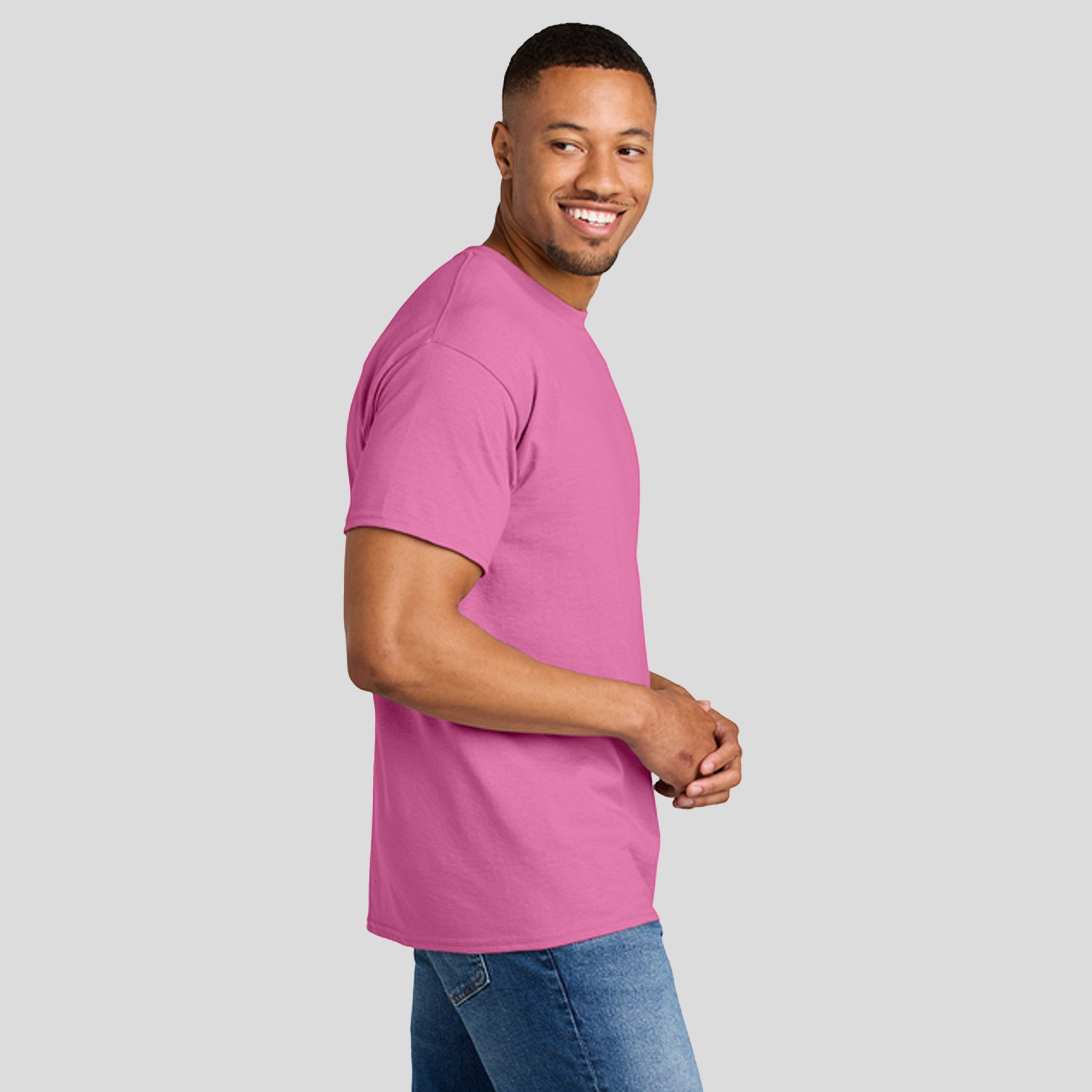 Gildanยฎ DryBlendยฎ 50 Cotton/50 Poly T-Shirt | Azalea
