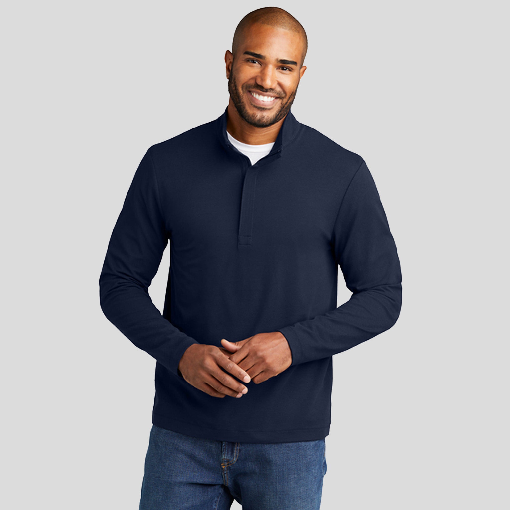 Fairway Stretch 1/4-Zip | River Blue Navy