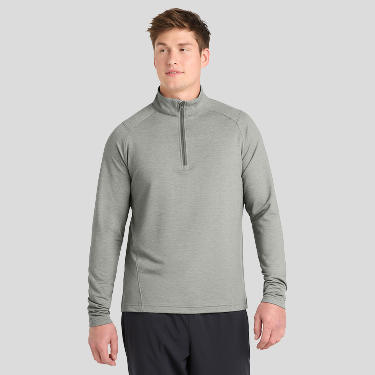 Men's Sport-Wickยฎ Flex Fleece 1/4-Zip | Light Grey Heather