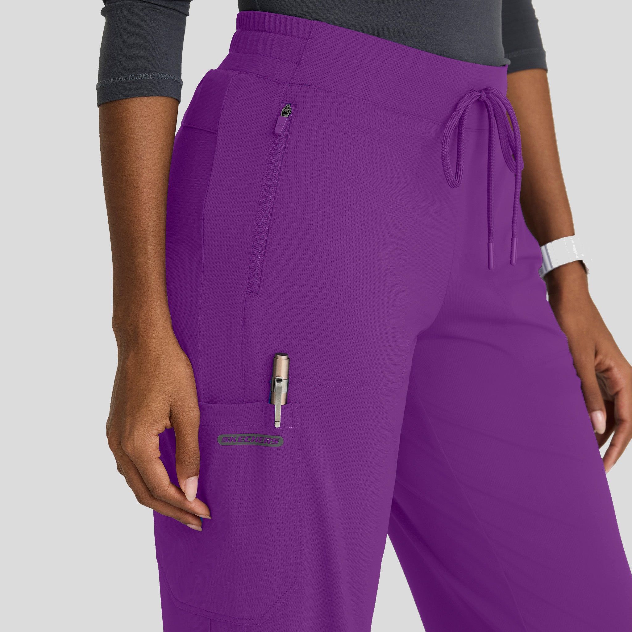 Pace 5-Pocket Ribbed Cuff Jogger | Violet Burst