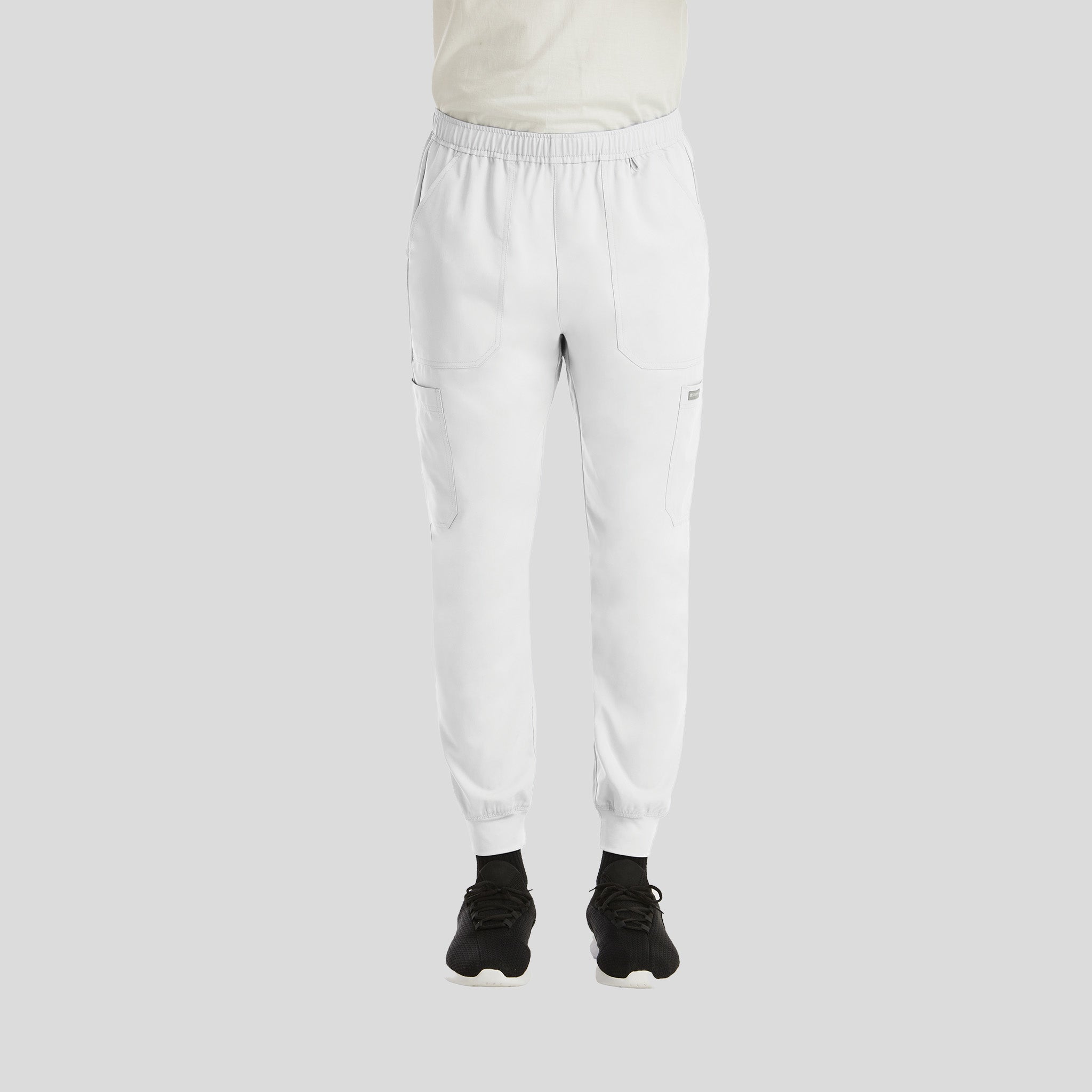 Men’s Full Elastic Jogger | White