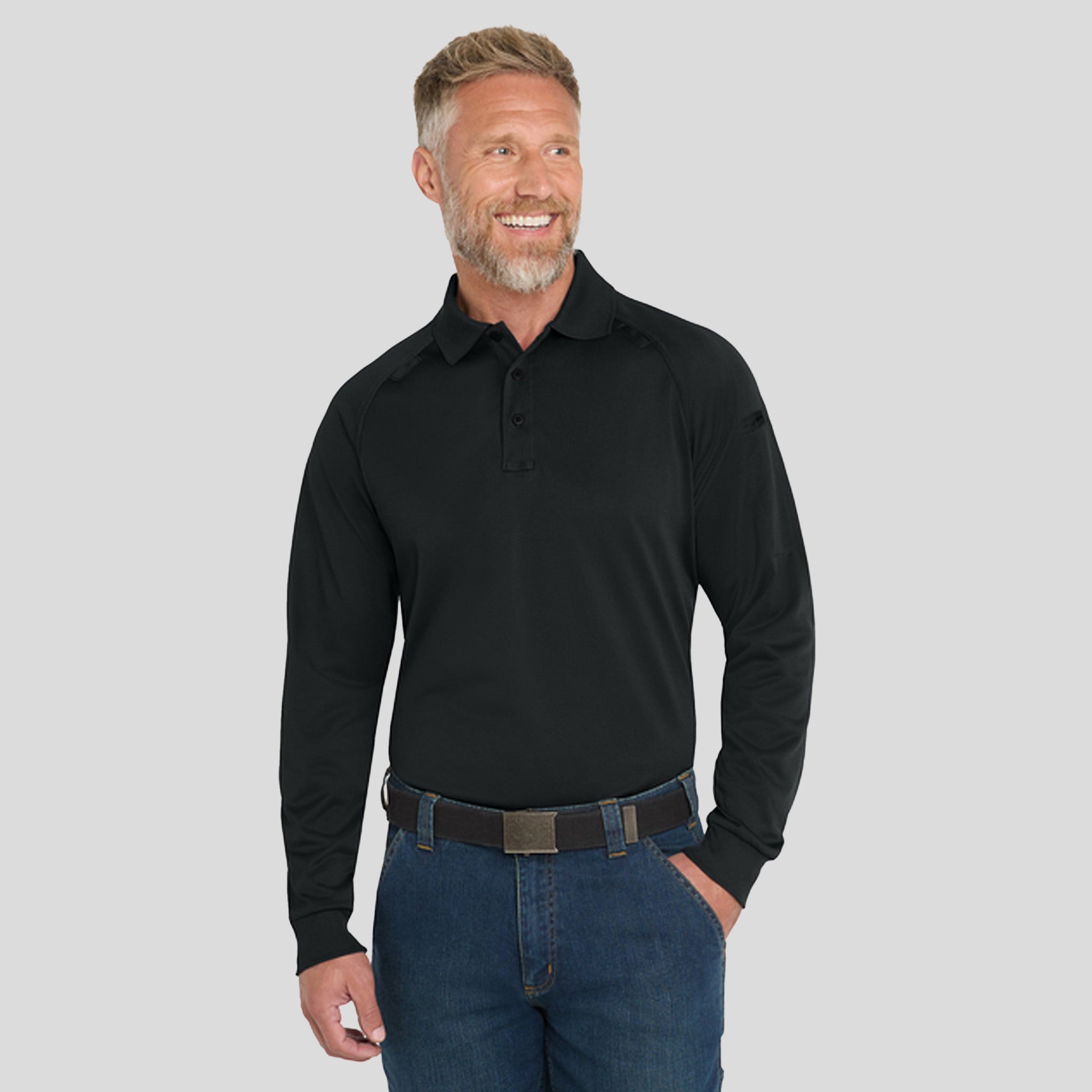 Select Long Sleeve Snag-Proof Tactical Polo | Black