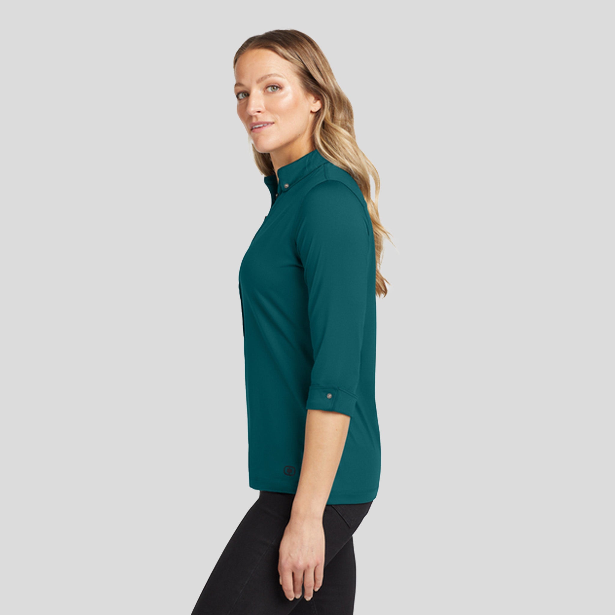 Women's Gauge Polo | Teal Throttle