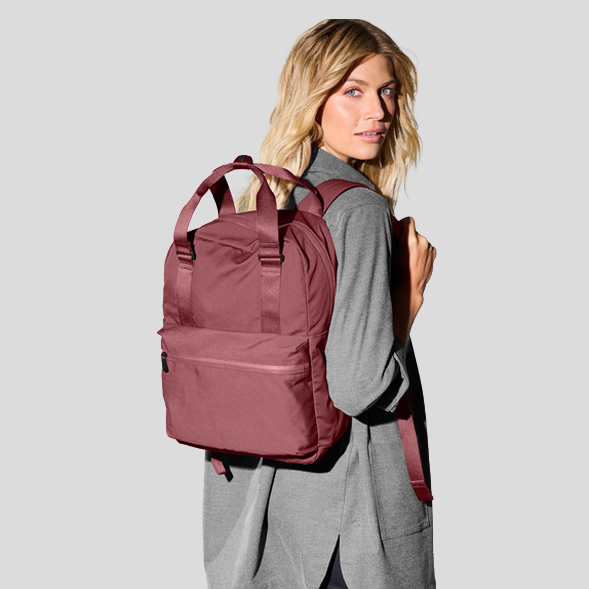 Claremont Handled Backpack | Rosewood