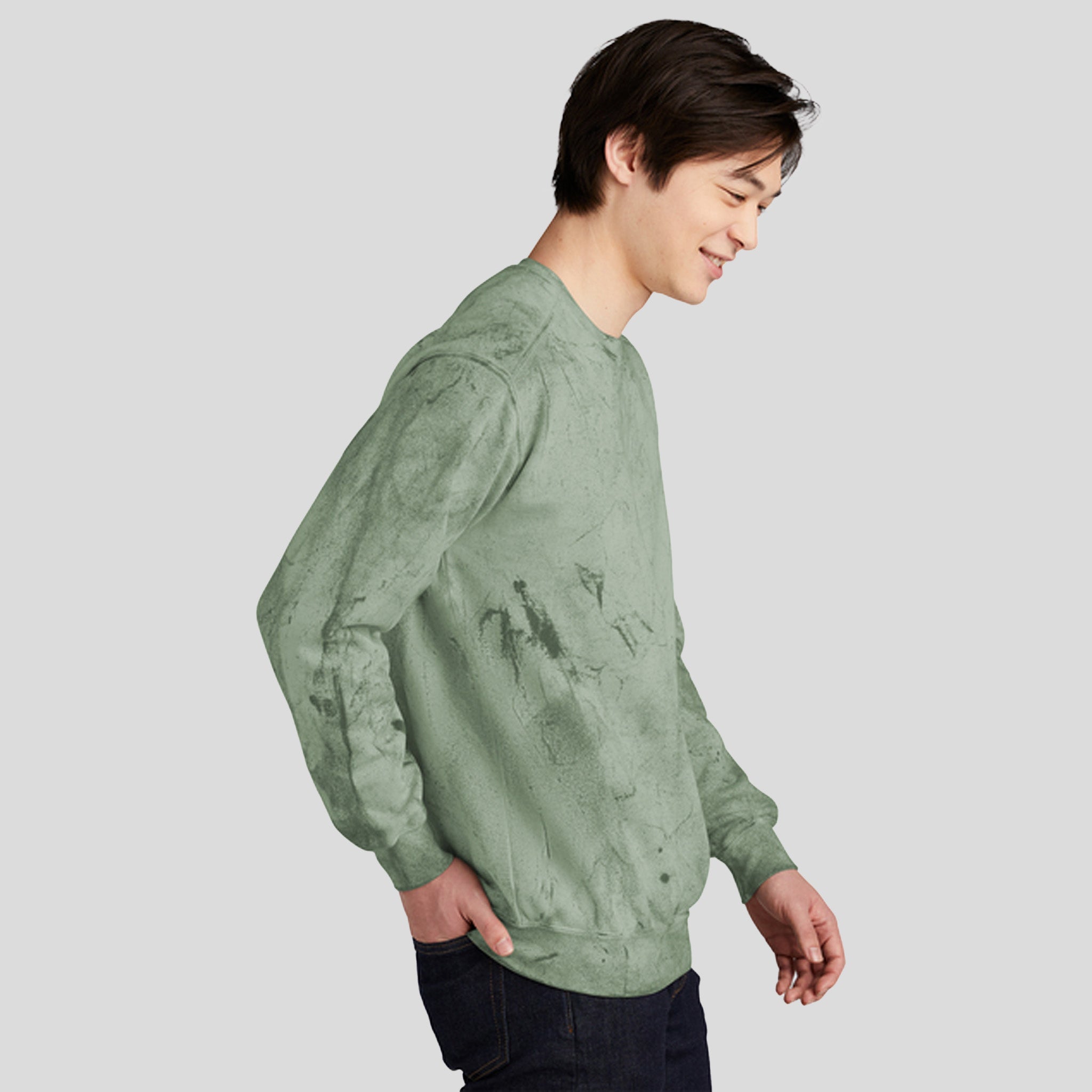 Color Blast Crewneck Sweatshirt | Fern